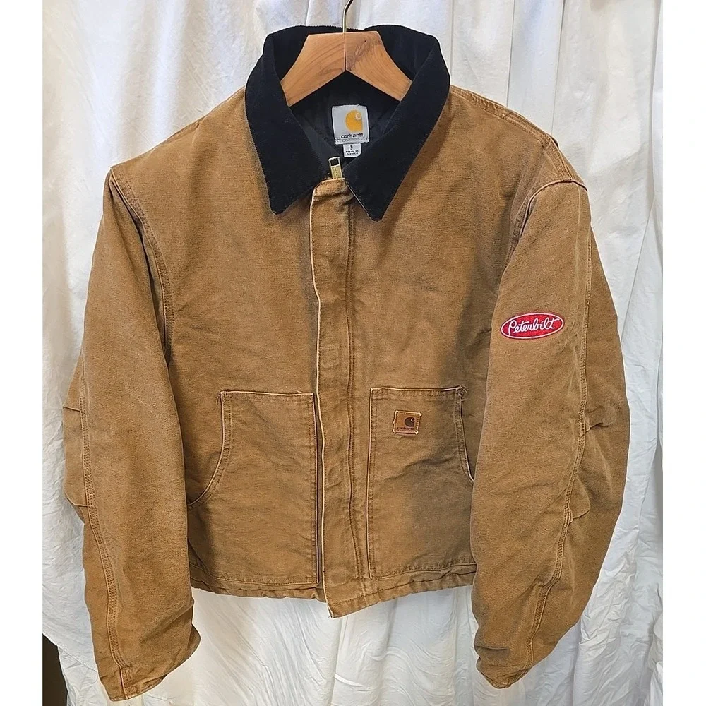 Carhartt‎ Peterbuilt Jacket Men L Brown Trucker Skater Y2K Western Ranch